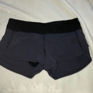 Lululemon dark purple shorts. 2.5”